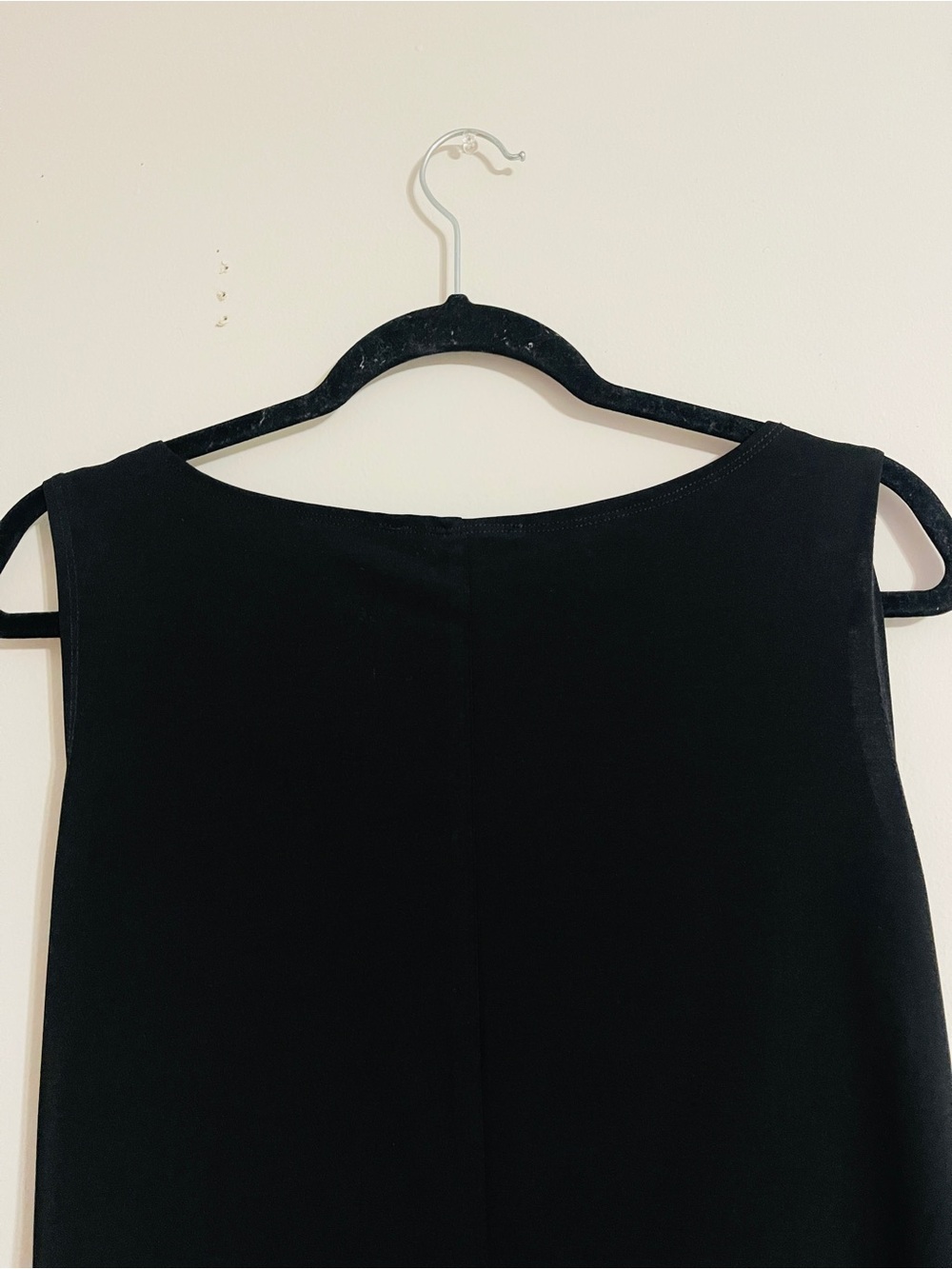 Vintage 90’s Ronni Nicole Black Boho Chic Sleeveless Mini Dress Beaded Neck Sz 8 - Picture 15 of 16